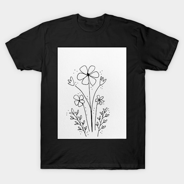 Dainty Floral T-Shirt by BrushingBlu-LTD